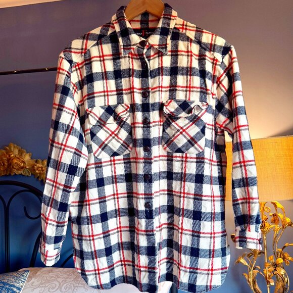 Escada Sport 100% Wool Plaid Shacket Shirt Jacket - Picture 1 of 10